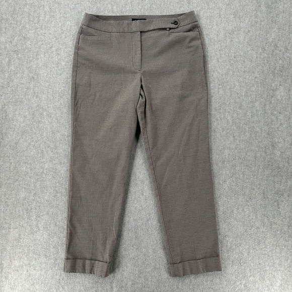 Talbots Pants - TALBOTS Womens Heritage Fit‎ Pants Micro Houndstooth Wool Blend Size 14 Academia